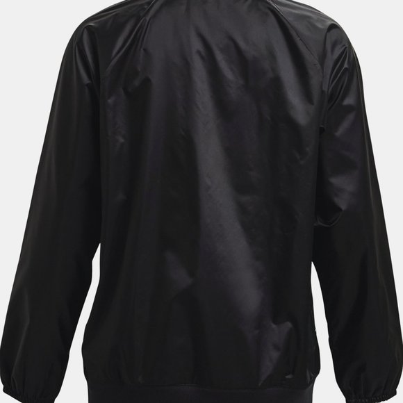 Under Armour Women's RUSH Woven Shine Crew Sweatshirt Small Black 1364012 Sample - Picture 6 of 8